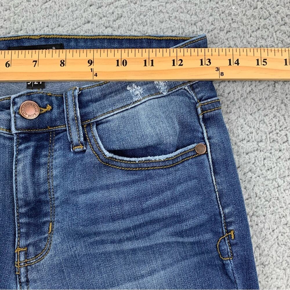Judy Blue Women's Relaxed Fit Distressed Denim Jeans Style JB8271DK Size: 5/27 - Picture 8 of 15